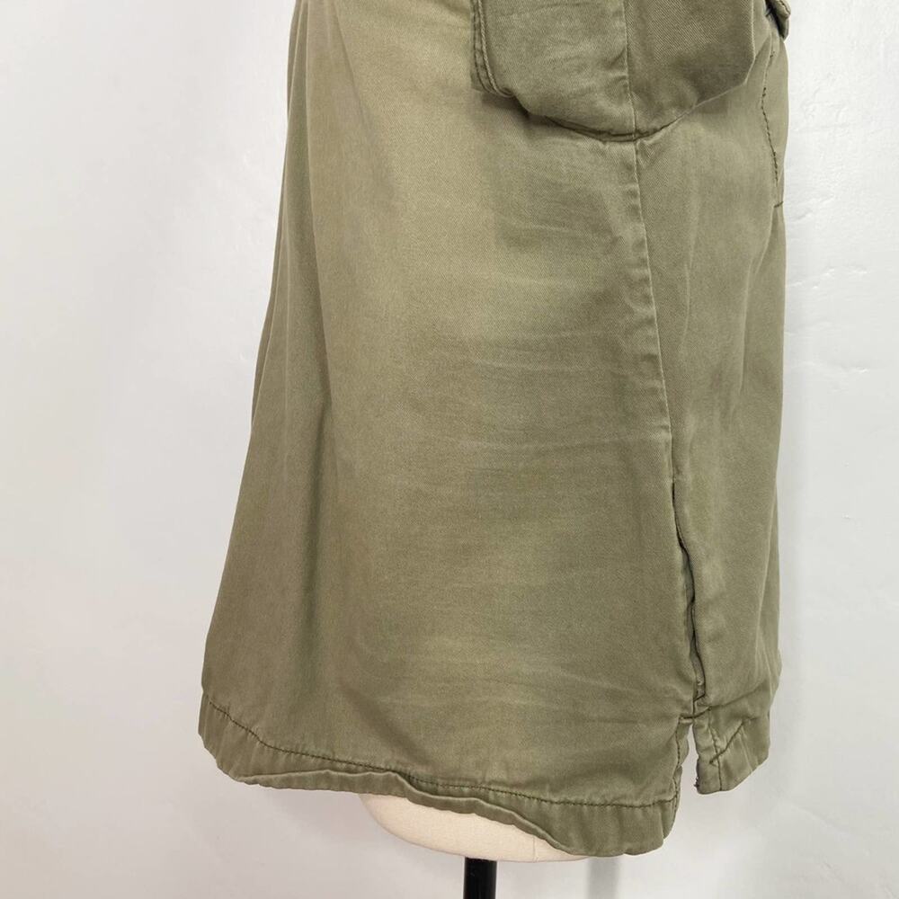 Abercrombie & Fitch Army Green Utility Shacket Lightweight Coat Boho Y2k Size XS - Picture 7 of 13